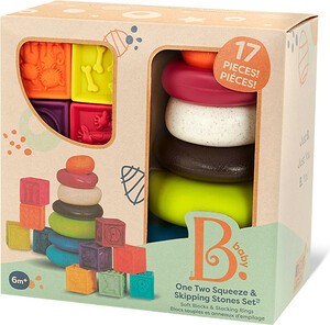 B. Brand B. Baby - pyramide et blocs souples "one two squeeze & skipping stones" 062243436053