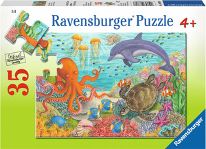 Ravensburger Casse-tête 35 amis de l'océan pieuvre dauphin tortue 4005556087808