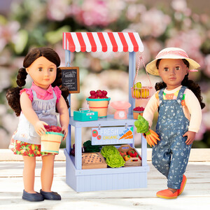 Poupées Our Generation Accessoires OG - Marché "Farmer's Market Set" pour poupée de 46 cm 062243428133