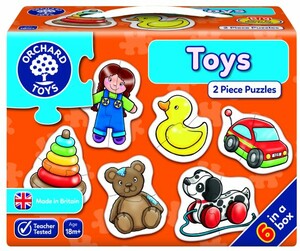 Orchard Toys Casse-tête 2x6 jouets (fr/en) 5011863102287