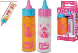 Simba Toys New Born Baby - 2 Biberons magiques (lait & orange) 806044009173