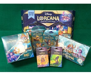Lorcana Disney lorcana (EN) Mega combo pack - Azurite Sea - 2 starter deck, 2 sleeve packs, 1 Gift Set, 1 Illumineer's trove, 6 Boosters *