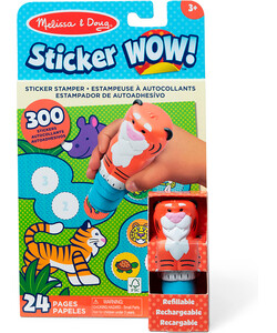 Melissa & Doug sticker wow - bloc d'activités et estampeuse à autocollants - tigre 000772320146