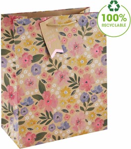 Lamarche Importation Sac cadeau Floral large 26,5 x 14 x 33 cm 5033601019701