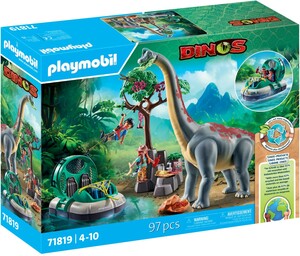 Playmobil Playmobil 71819 Brachiosaure avec explorateurs et aeroglisseur 4008789718198