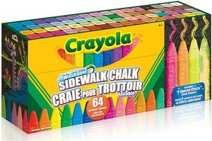 Crayola Collection 64 craies pour trottoir 063652363305