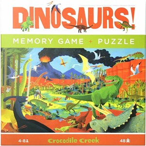 Crocodile creek Memory Game & Puzzle/Dinosaurs 732396775216