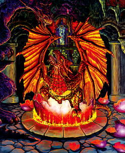 SunsOut Casse-tête 1000 Naissance d'un dragon de feu (Birth of a Fire Dragon) SunsOut 20144 796780201446