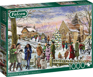 Falcon de luxe Casse-tête 1000 Festive Village 8710126113523