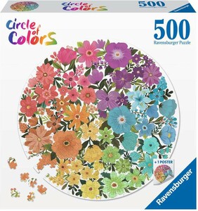 Ravensburger Casse-tête 500 cercle de couleurs - Fleurs 4005556171675