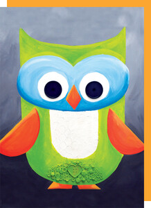 Staifany Gonthier Graphisme Carte de fête P'tit pit (hibou) SGCD000