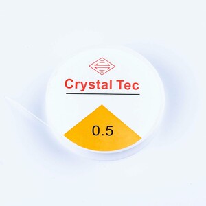  Fil élastique pour fabrication de bijoux 0,5mm x 19m 