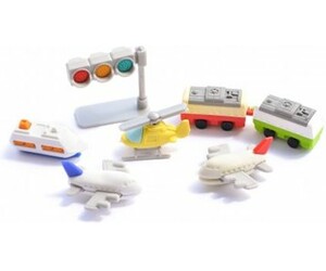 Iwako Effaces véhicules, avion, bateau, hélicoptère 4991685201201