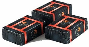 Bandua Wargames Boîtes Infinity Compass en bois pour miniature, 3 boîtes non peinte / non assemblée 