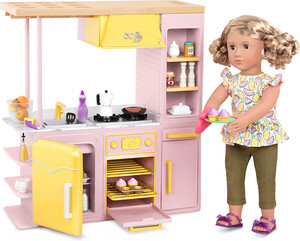 Poupées Our Generation Accessoires OG - "Sweet Kitchen" Rose pour poupée de 46 cm 062243412927