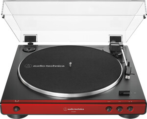 Audio Technica Table Tournante AT-LP60X-RD Rouge automatique Belt-Drive 4961310147150
