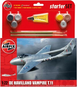 Airfix Modèle à coller avion De Havilland Vampire T11 1/72 5014429552045