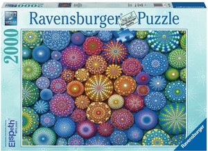 Ravensburger casse-tete Casse-tête 2000 Mandalas multicolores rayonnants 4005556171347