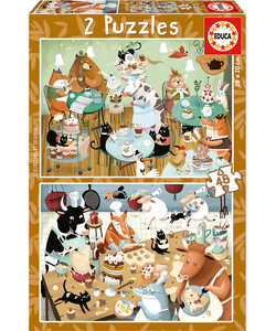 Educa Borras Casse-tête 48x2 - contes de la forêt 8412668196872