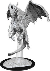 NECA/WizKids LLC Dnd unpainted minis wv11 young red dragon 634482900352