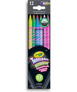 Crayola Crayons Twistables Éclat et brillance 12 063652831002