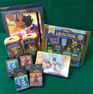Lorcana Disney lorcana (EN) Mega combo pack - Into The Inkland - 2 starter deck, 2 deck boxes + sleeve packs, 1 folio, Gift set, 1 Booster Box *