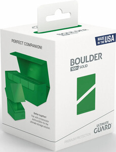 ultimate guard Ultimate Guard Deck Box Boulder 100+ solid green 4056133025645