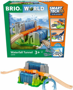 Brio Train Brio Train en bois Smart Tech sound - Pont et tunnel cascade 33978 7312350339789