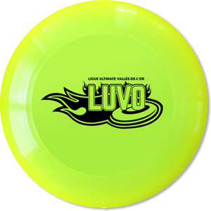 Ligue Ultimate Vallée-de-l'Or (LUVO) Disque Ultimate 175g jaune fluo logo LUVO noir 