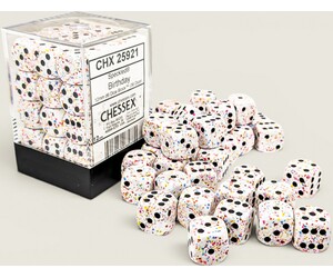 Chessex Dés 36d6 12mm Speckled birthday 601982075880