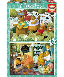 Educa Borras Casse-tête 20x2 - contes de la forêt 8412668196865