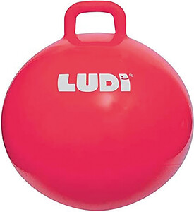LUDI Ballon sauteur XXL 55 cm Rouge 3550833901014
