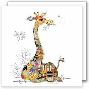 Bug Art Carte fête Girafe (mini) sans texte 5056053241209