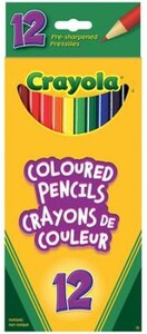 Crayola Crayons de couleur en bois 12 crayons 063652201201