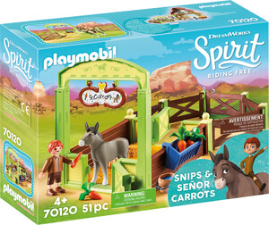 Playmobil Playmobil 70120 Spirit La Meche et M. Carotte avec box 4008789701206