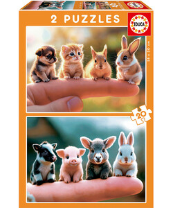 Educa Borras Casse-tête 20x2 - bébés animaux 8412668202214