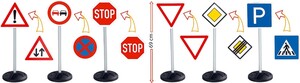 BIG BIG panneau signalisation, ensemble de 6, 69 cm 4004943011983