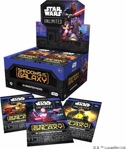 Fantasy Flight Games Star Wars: Unlimited: Shadows Of The Galaxy Draft booster display (en) 841333122294
