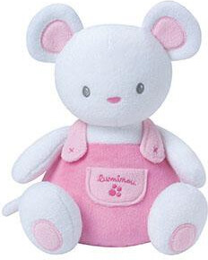 Luminou Peluche classique grand modèle souris rose *