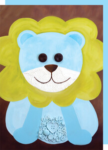 Staifany Gonthier Graphisme Carte de fête Roawr! (lion) 