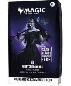 Wizards of the Coast MTG Foundations - Commander Deck - Wretched Ranks 195166337746