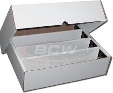 BCW Boite à cartes 3200 blanche 15.75x12.5x4" 722626921346