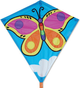 Premier Kites Cerf-volant monocorde Losange 30" Papillon aux couleurs vives 630104153328