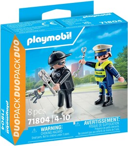 Playmobil Playmobil 71804 Duo Policier et bandit avec menottes et acessoires 4008789718044