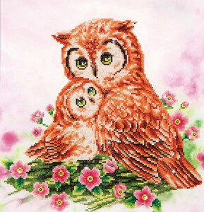 Diamond Dotz Broderie Diamant - Mother and Baby Owl (Diamond Painting, peinture diamant) 4897073241807