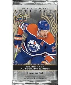 Upper Deck Upper Deck Artifacts Hockey 26/27 Hobby Booster (unité) (4/8/20) 053334311250