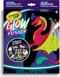 Crayola Ensemble glow fusion marker - Créatures mitiques 063652176806