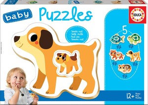 Educa Borras Casse-tête progressif 2-2-3-3-4 Baby 12 mois Petits animaux 8412668175730