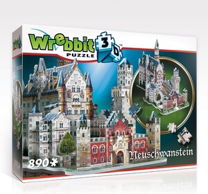 Wrebbit Casse-tête 3D Château de Neuschwanstein, Allemagne (890pcs) 665541020056