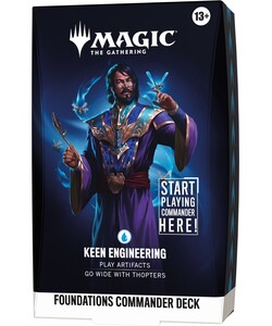 Wizards of the Coast MTG Foundations - Commander Deck - Keen Enginneering 195166337722